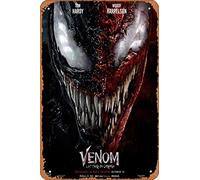 Zuhhgii Venom Let There Be Carnage (Tom Hardy, Woody Harrelson) Poster del film Film Cinema Theatre 20,3 x 30,5 cm - Targa in metallo vintage per casa, bar, pub, garage, decorazione regalo