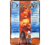 Zuhhgii Vintage Classic Old Movie Dead Heart Original One sheet Poster del film Bryan Brown Ernie Dingo David Gulpilil Film Poster Metallo Tin Sign TV Poster Regalo Karaoke Bar Pub Club Parete