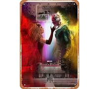 Zuhhgii WandaVision - Targa in latta retrò con motivo cinematografico, 20 x 30 cm, poster con musica classica, per karaoke, pub, club, regalo, decorazione artistica da parete, decorazione artistica da