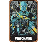 Zuhhgii Watchmen (variant) Targa in metallo vintage look da cucina decorazione da parete bar caffetteria garage casa divertente targa in latta regalo 20,3 x 30,5 cm