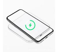 Zuiquity Caricatore Wireless Veloce da 50 W, Caricabatterie Wireless con Rilevamento di Oggetti Estranei, Spia di Stato a LED, Protezione di Ricarica Multipla(Color:Bianco)