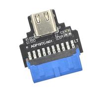 ZUJIABAO Adattatore convertitore da 19 pin a tipo C per connessione senza problemi del dispositivo e trasferimento dati efficiente, convertitore USB C in alluminio