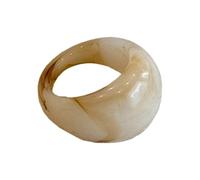 ZUJIABAO Anelli artistici in resina a cupola larga colorati spessi e impilabili gioielli da dito per look alla moda gioielli resistenti alle allergie, One Size, come descritto, come descritto