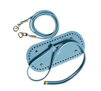 ZUJIABAO Borse per ravioli con tracolla intercambiabile e borsa in pelle PU rinforzata, base regolabile con coulisse per la realizzazione di accessori, blu cielo, 22cm