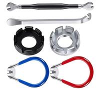 ZUJIABAO Chiave per raggi per biciclette Centraggio ruota Universale Nipples Tenditore Portatile Bike Tool per Riparazione Biciclette Chiave Strumento Portatile