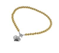 ZUJIABAO Collana con ciondolo a forma di cuore in lega multicolore alla moda stratificazione con perline catena clavicola per outfit Styling gioielli in lega cuore oversize, Misura unica, come