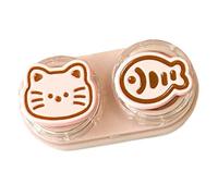 ZUJIABAO Custodia per lenti e strumento di rimozione, dimensioni compatte, in gomma, facile da trasportare, per applicare contatti in modo sicuro, A