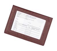 ZUJIABAO Custodia sottile in PVC per passaporti con finestra trasparente e spazio per carte di credito per soluzione da viaggio compatta Porta carte in PVC leggero per viaggi, Porpora