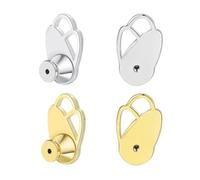 ZUJIABAO Design con ali posteriori per gioielli che impediscono che gli orecchini cadano, facile applicazione per unghie lunghe utilizzatori supporti per orecchini, Misura unica, come descritto