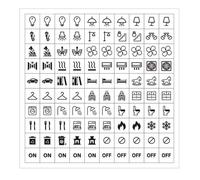 ZUJIABAO Etichette impermeabili per pannelli interruttori, etichetta luminosa, etichetta adesiva per la casa, scuola, affari, interruttori, pannelli, etichette trasparenti