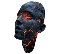 ZUJIABAO Lampada da parete con Drammatica 3D Cracked Art e Cool Glow Decor Cracked Texture Luce