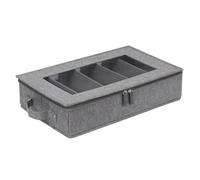 ZUJIABAO Pieghevole Clinica Utility Borse Elastiche Doppia Cerniere Design Nursing Essential Carriers Forn Stetoscopi Pieghevole Clinico Strumento di Stoccaggio Caso, Grigio, Taglia unica
