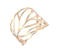 ZUJIABAO Polsino largo regolabile con finitura metallica per appassionati di moda moderni e retrò gioielli alla moda, Misura unica, come descritto