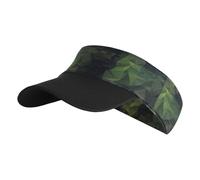 ZUJIABAO Protezione solare Cappello traspirante Cappellini solari Vuoto Top Caps Cappello Visiere Pieghevole per Attività All'aperto Visiere Pieghevole Protezioni Tennis per Donna e Uomo, Geometria