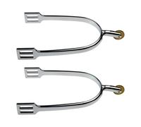 ZUJIABAO Sperone inglese in lega di zinco di alta qualità, placcato al collo da 30 mm, per un controllo superiore in equitazione, attività a cavallo, ciclismo, speroni in zinco