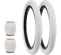 ZUKKA 2 pneumatici pieghevoli da 16 pollici, 16 x 1,75 cm, colore bianco, 47 - 305, per mountain bike da 16 pollici, per bambini, per studenti, bici da ragazza, triciciclo