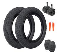 ZUKKA Confezione da 2 pneumatici pieghevoli da 12 pollici, 12 x 2,125, guaina 57 - 203 Plus, confezione da 2 pezzi, tubo da 12 pollici, AV35 mm, compatibile con bici da corsa, bici da città, 12 x 1,75