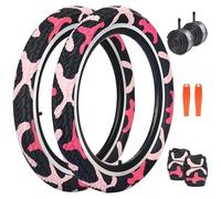 ZUKKA Set di 2 pneumatici da bicicletta da 20 pollici, 20 x 2,35 cm, BMX, pneumatici pieghevoli e set da 2 pezzi, tubo da 20 pollici, valvola Schrader AV35 mm, pneumatici di ricambio pieghevoli per