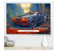 Zukunftsvisionen auf Rädern - Dystopische Fahrzeuge (hochwertiger Premium Wandkalender 2026 DIN A2 quer), Kunstdruck in Hochglanz: Entdecke die ... die Grenzen der Vorstellungskraft sprengen.
