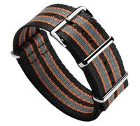 ZULUDIVER Cinturino per orologio Apex in poliestere, Tiger Bond, 22 mm