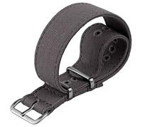 ZULUDIVER Cinturino per orologio in tela Warrior, grigio campo, 20 mm