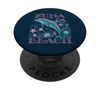 ZUMA BEACH CA DOLPHIN SOUVENIR DA SPIAGGIA COLORATO PopSockets PopGrip Adesivo