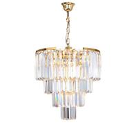Zuma Line Amedeo lampada sospesa 5x40 W oro-cristallo 17106/4+1-GLD