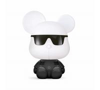 Zuma Line Miś lampada da notte per bambini 1x3 W bianco-nero KDR-604B-BL