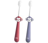 ZUMAHA Compatto Grazioso spazzolino da Denti con setole Extra morbide, spazzolini da Denti per Bambini da 1 a 10 Anni, Confezione da 2 spazzolini manuali confezionati singolarmente Ergonomico