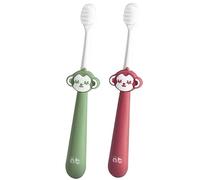 ZUMAHA Compatto Grazioso spazzolino da Denti con setole Extra morbide, spazzolini da Denti per Bambini da 1 a 10 Anni, Confezione da 2 spazzolini manuali confezionati singolarmente Ergonomico