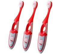 ZUMAHA Compatto Spazzolino da Denti per Bambini con setole morbide, spazzolino Manuale per sorrisi Luminosi e Denti e Gengive sani, Confezione da 3 spazzolini per Bambini dai 3 ai 6 Anni Ergonomico