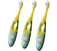 ZUMAHA Compatto Spazzolino da Denti per Bambini con setole morbide, spazzolino Manuale per sorrisi Luminosi e Denti e Gengive sani, Confezione da 3 spazzolini per Bambini dai 3 ai 6 Anni Ergonomico