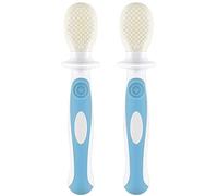 ZUMAHA Compatto Spazzolino da Denti per Bambini Morbido in Silicone Alimentare, spazzolino da Denti per addestramento Infantile, Simpatico spazzolino Manuale da 1 a 3 Anni Ergonomico