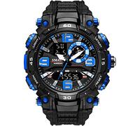 ZUMAHA Nuovo Orologio digitale con quadrante grande, orologio sportivo con retroilluminazione a LED, orologio militare impermeabile da esterno con display analogico-digitale Orologio da polso