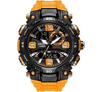 ZUMAHA Nuovo Orologio digitale con quadrante grande, orologio sportivo con retroilluminazione a LED, orologio militare impermeabile da esterno con display analogico-digitale Orologio da polso