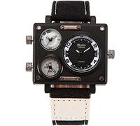 ZUMAHA Nuovo Orologio militare da uomo, orologio al quarzo con più fusi orari, orologio da polso con design a quadrante di facile lettura per attività all'aperto Orologio da polso