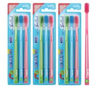 ZUMAHA Spazzolino a Testina Piccola, spazzolini Ultra Morbidi per Adulti/Gravidanza/Giovani, spazzolino Manuale per Proteggere Le Gengive sensibili