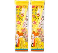 ZUMAHA Spazzolino da Denti Lovely Little Fox, spazzolino Manuale Extra Morbido, spazzolino da Denti per Bambini per età 4-12 Anni confezionato singolarmente