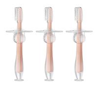 ZUMAHA Spazzolino da Denti per Bambini in Silicone Alimentare, spazzolino da Denti per Bambini da 1 a 3 Anni, spazzolino Manuale per sorrisi Luminosi