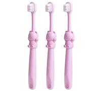 ZUMAHA Spazzolino Extra Morbido con 10000 setole, spazzolini da Denti per Bambini da 1 a 6 Anni, Confezione da 3 spazzolini manuali per Gengive fragili Bambini