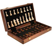 ZUMAHA Squisito scacchi in legno massello per adulti di fascia alta regalo pieghevole scatola di scacchi set speciale per gioco di scacchi 2 scacchi extra regine scacchi robusta