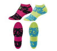 Zumba - Set di 2 calzini in colori vivaci, per fitness, compressione