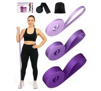 Zumhigh Fascia Elastica Fitness con 3 Livelli di Resistenza Bande Elastiche per Allenamento, Yoga e Pilates, Include Ancoraggio per Porta e Borsa Trasporto, Realizzata in Lattice Naturale 100%