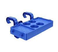 Zunate 2 Pezzi Cestino Portabevande Da Piscina Sopra Terra (BLUE) | Fori di drenaggio integrati, supporto con gancio stabile, adatto a guide standard, mantiene le tazze asciutte, organizer