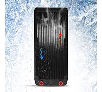 Zunate 240MM Radiatore CPU Alluminio Liquido Raffreddamento Scambiatore | Rivestimento resistente, striscia di radiazione tipo U, di raffreddamento ad acqua del computer, lunghezza 27 cm,