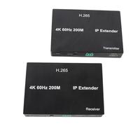 Zunate 4K KVM Extender per Home Office Security Broadcast (Spina europea) | Doppie porte USB 2 0, configurazione Plug And Play, segnale a bassa latenza senza perdite, Ethernet Cat5e Cat6