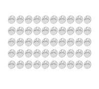 Zunate 50 Pezzi Ciondolo con Etichetta Rotonda 11 Mm in Lega di Zinco Etichette con Lettera Incisa con Foro per la Creazione di Gioielli Fai da Te Collana con Ciondoli Portachiavi Fornitura