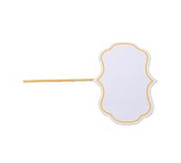 Zunate 50 Pezzi Pennarelli per Formaggio Vuoti Bandiere Stuzzicadenti Tagliere per Salumi Etichette per Alimenti Toppers Cupcake per Forniture per Buffet di Matrimoni per Feste di Compleanno (WHITE)