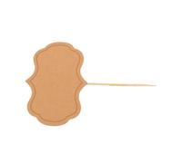 Zunate 50 Pezzi Pennarelli per Formaggio Vuoti Bandiere Stuzzicadenti Tagliere per Salumi Etichette per Alimenti Toppers Cupcake per Forniture per Buffet di Matrimoni per Feste di Compleanno (carta