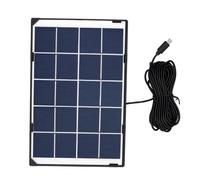 Zunate 5V 6W Pannello Solare Policristallino Tipo C per Sicurezza (6W5V | Uscita di ricarica affidabile, interfaccia universale di tipo C, cavo a portata estesa